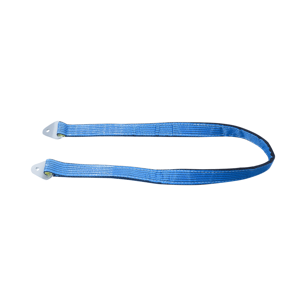 Cinghie di traino per asse auto larghe con custodia protettiva blu resistente con anello a D