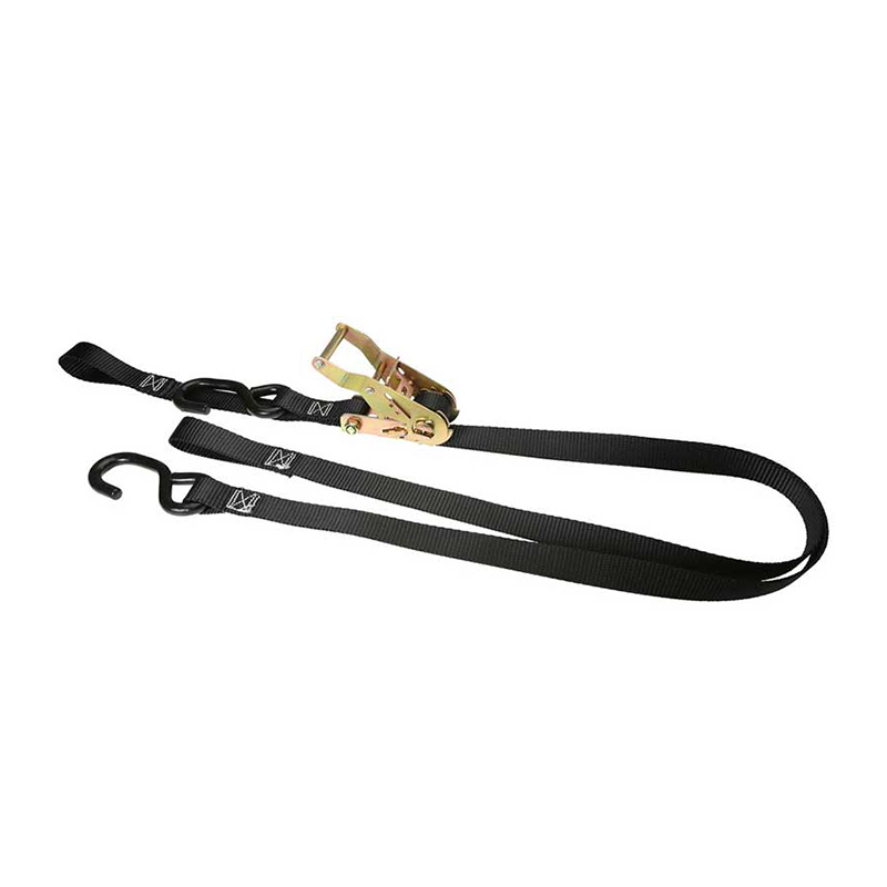 Cinghia a cricchetto per mini moto da 1'' X 7' con ganci a S