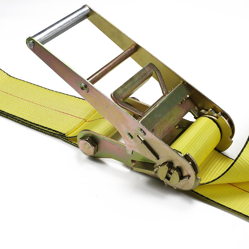 Cinghie a cricchetto con doppio gancio a J con manico in alluminio lungo 4 pollici