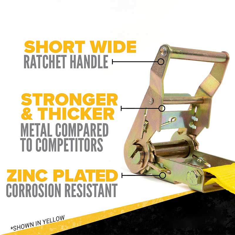 Il cinturino a cricchetto giallo senza fine Force 2 X 10'