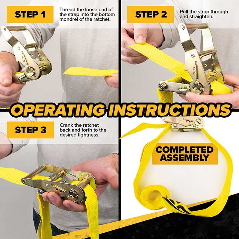 Il cinturino a cricchetto giallo senza fine Force 2 X 10'