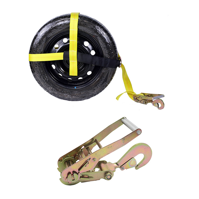 La ruota regolabile da 2 pollici si fissa con anello a D con moschettone