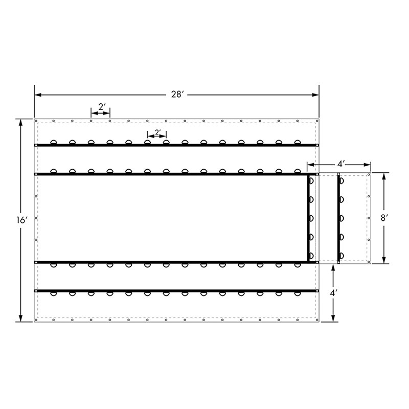 Il materiale di copertura ad alte prestazioni specifico Heavy Duty Lumber Black Tarp