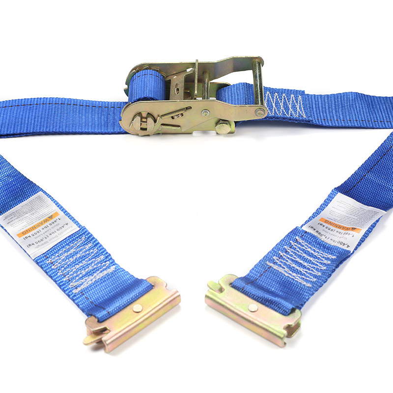 La cinghia a cricchetto E-Track da 2 pollici (blu)