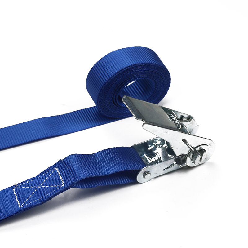 Il set di cinturini a cricchetto da 2 pezzi in una custodia in plastica da 25 mm