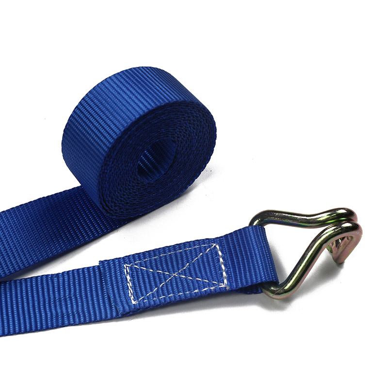 Il set di cinturini a cricchetto da 2 pezzi in una custodia in plastica da 25 mm