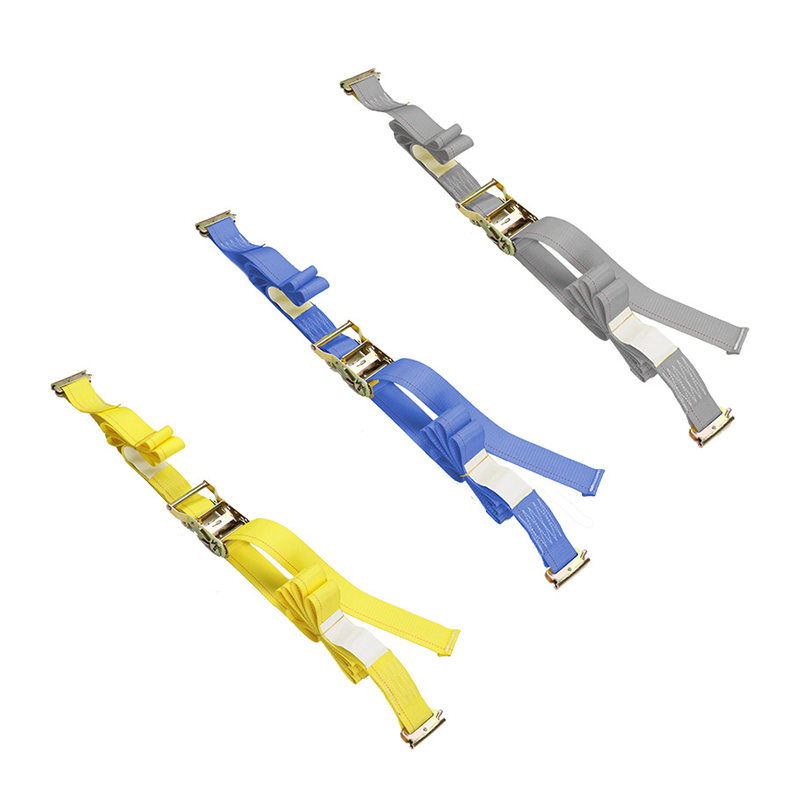 Il kit E-Track con cinghie a cricchetto per rotaie zincate da 4 pezzi da 5 piedi